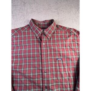 Vintage Chaps Ralph Lauren Shirt Men's XL Plaid Check Button Down Preppy Casual